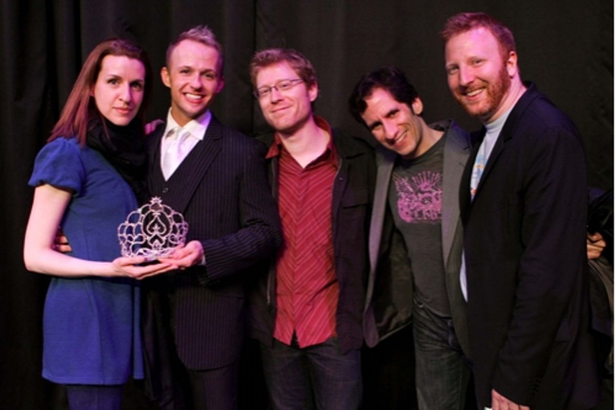 Susan Blackwell, Marty Thomas, Anthony Rapp, Seth Rudetsky, and Hunter Bell
 at 
