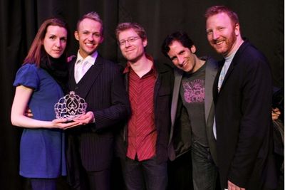 Susan Blackwell, Marty Thomas, Anthony Rapp, Seth Rudetsky, and Hunter Bell
 Photo