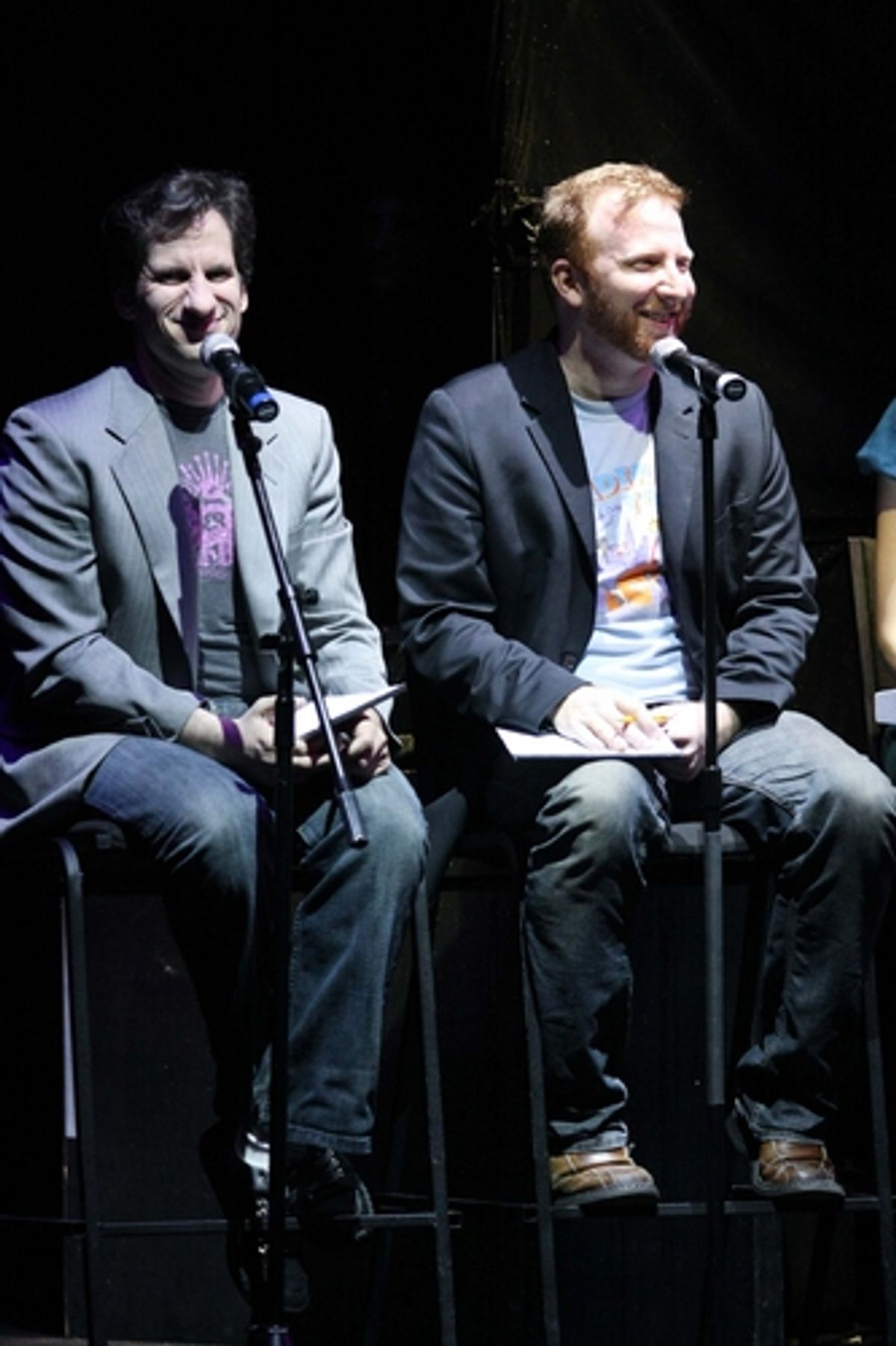 Seth Rudetsky and Hunter Bell at 