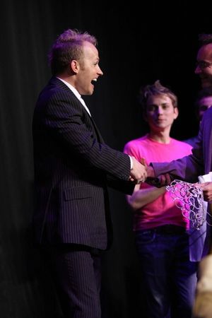 Michael Riedel and Marty Thomas Photo