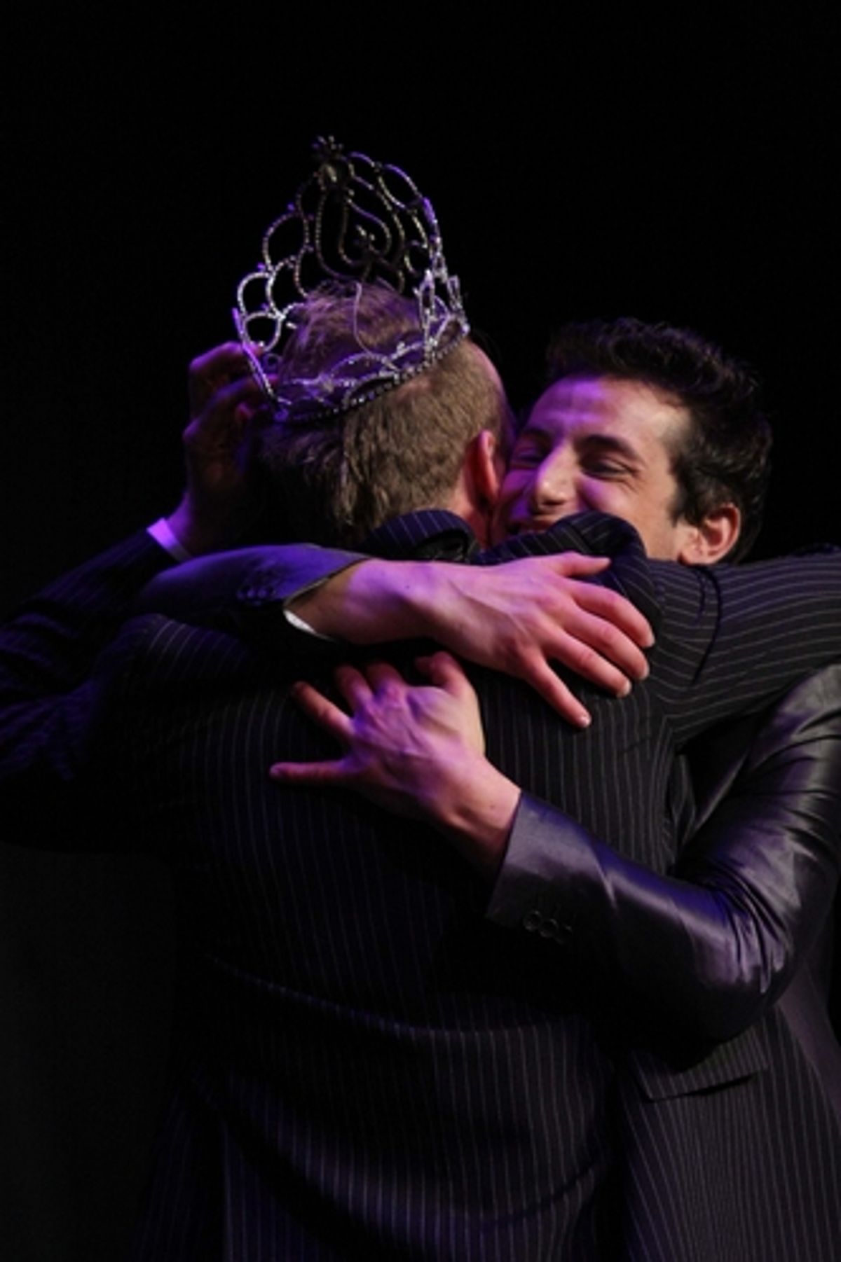 Marty Thomas and Frankie Grande at Broadway Beauty Pageant