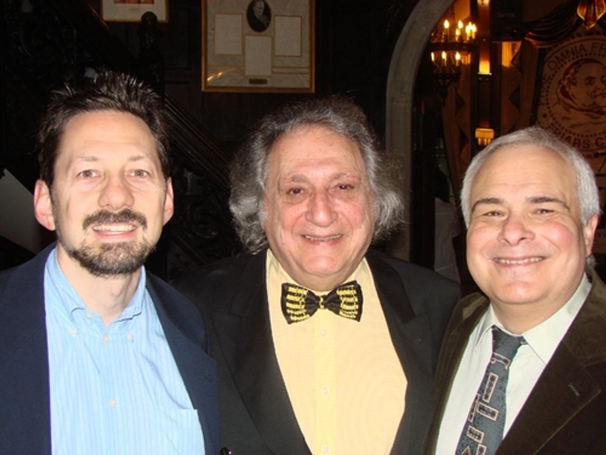 David Sheward, William Wolf and Peter Filichia at 