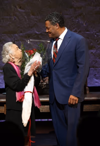 Laurence Fishburne and Mrs. Thurgood Marshall Photo