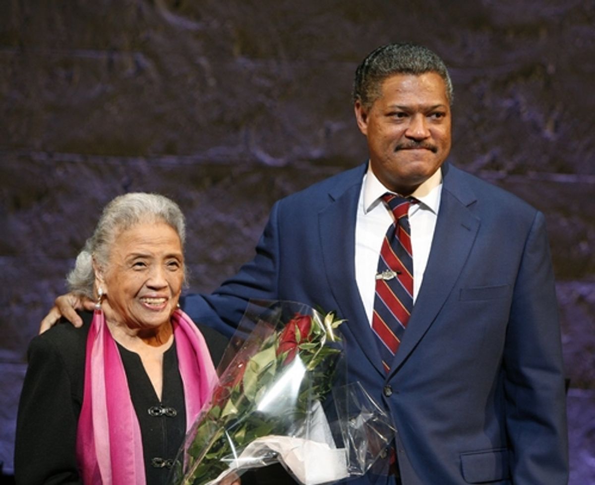Laurence Fishburne and Mrs. Thurgood Marshall at 