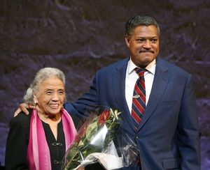 Laurence Fishburne and Mrs. Thurgood Marshall Photo
