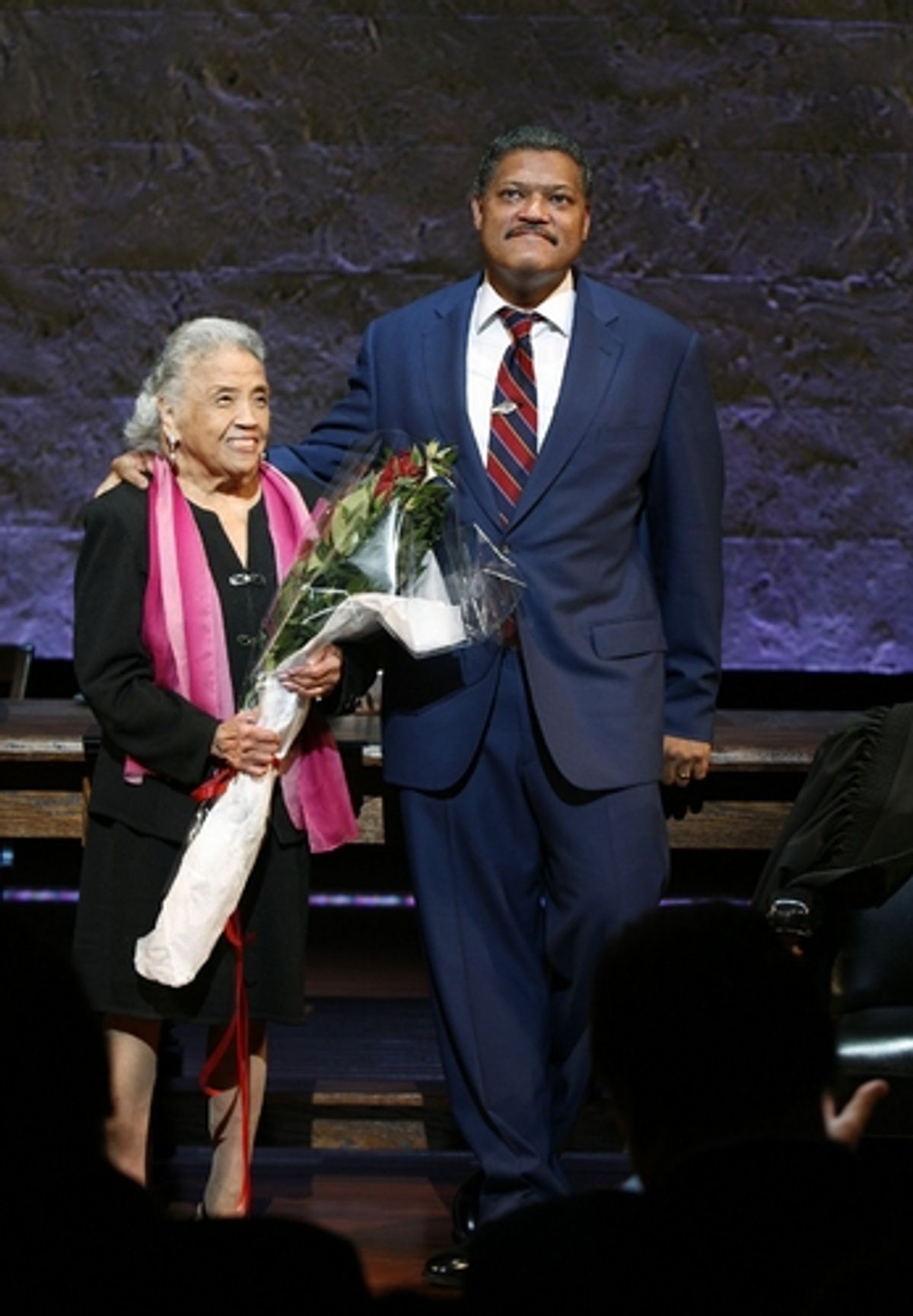 Laurence Fishburne and Mrs. Thurgood Marshall at 