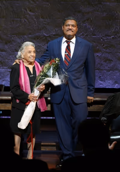 Laurence Fishburne and Mrs. Thurgood Marshall Photo