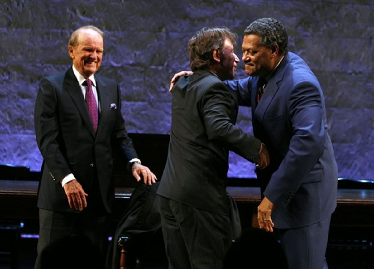 Laurence Fishburne, George Stevens Jr. (Playwright), and Leonard Foglia (Director) at 