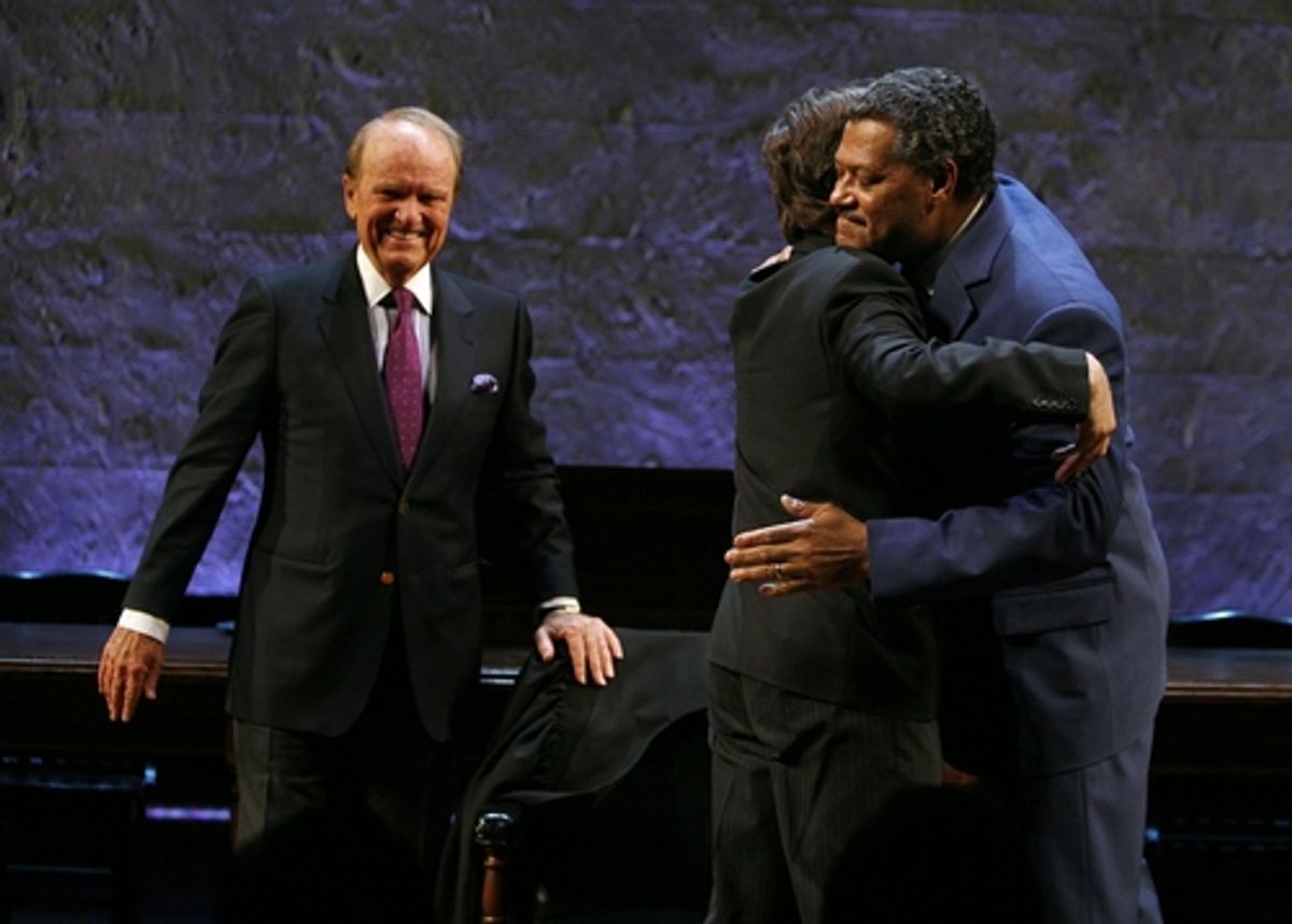 Laurence Fishburne, George Stevens Jr. (Playwright), and Leonard Foglia (Director) at 