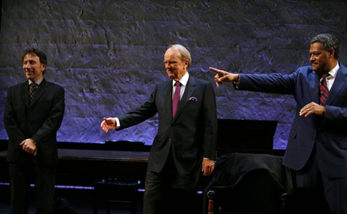 Laurence Fishburne, George Stevens Jr. (Playwright), and Leonard Foglia (Director) at 