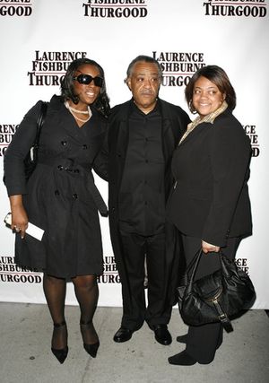 Al Sharpton with daughters Dominque and Ashley Photo