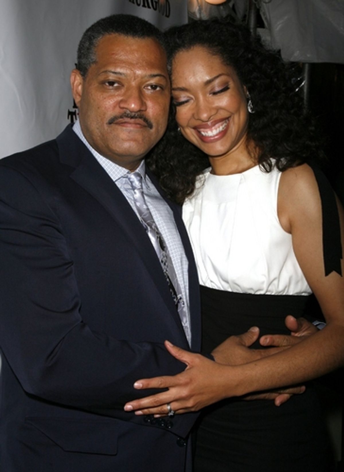 Laurence Fishburne and Gina Torrez at 