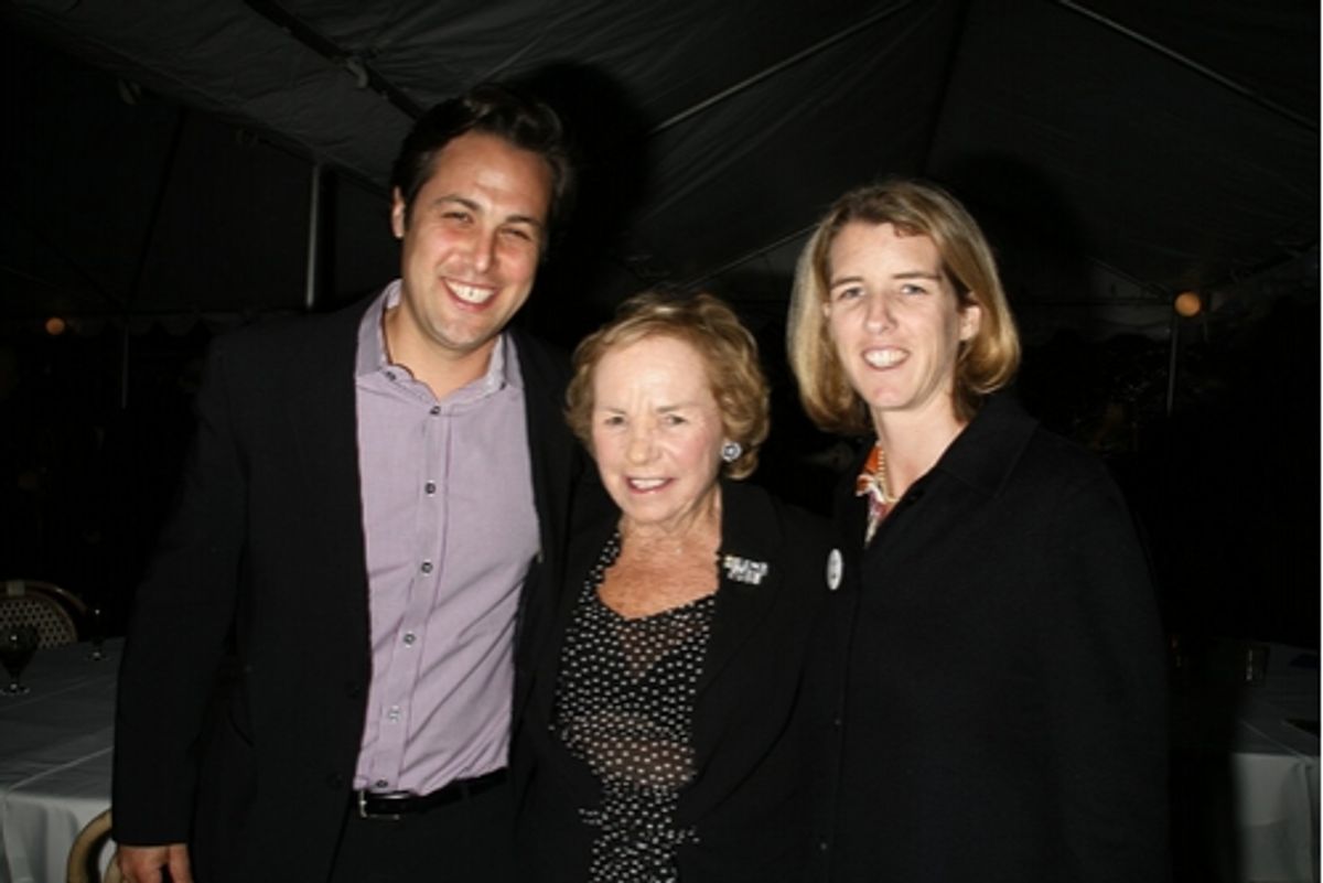 Ethel Kennedy and Rory Kennedy at 