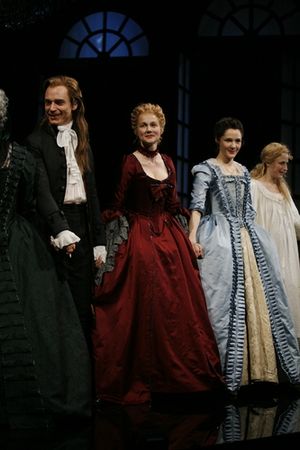 Ben Daniels, Laura Linney, and Jessica Collins Photo