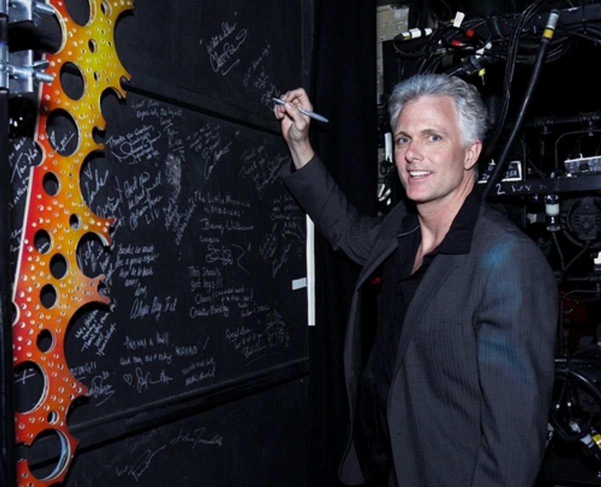 Patrick Cassidy signs the Celebrity Wall at 