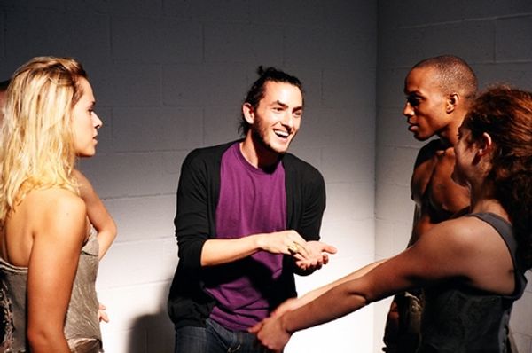 Choreographer/Director Austin McCormick (center) and the cast of The Judgment of Pari Photo