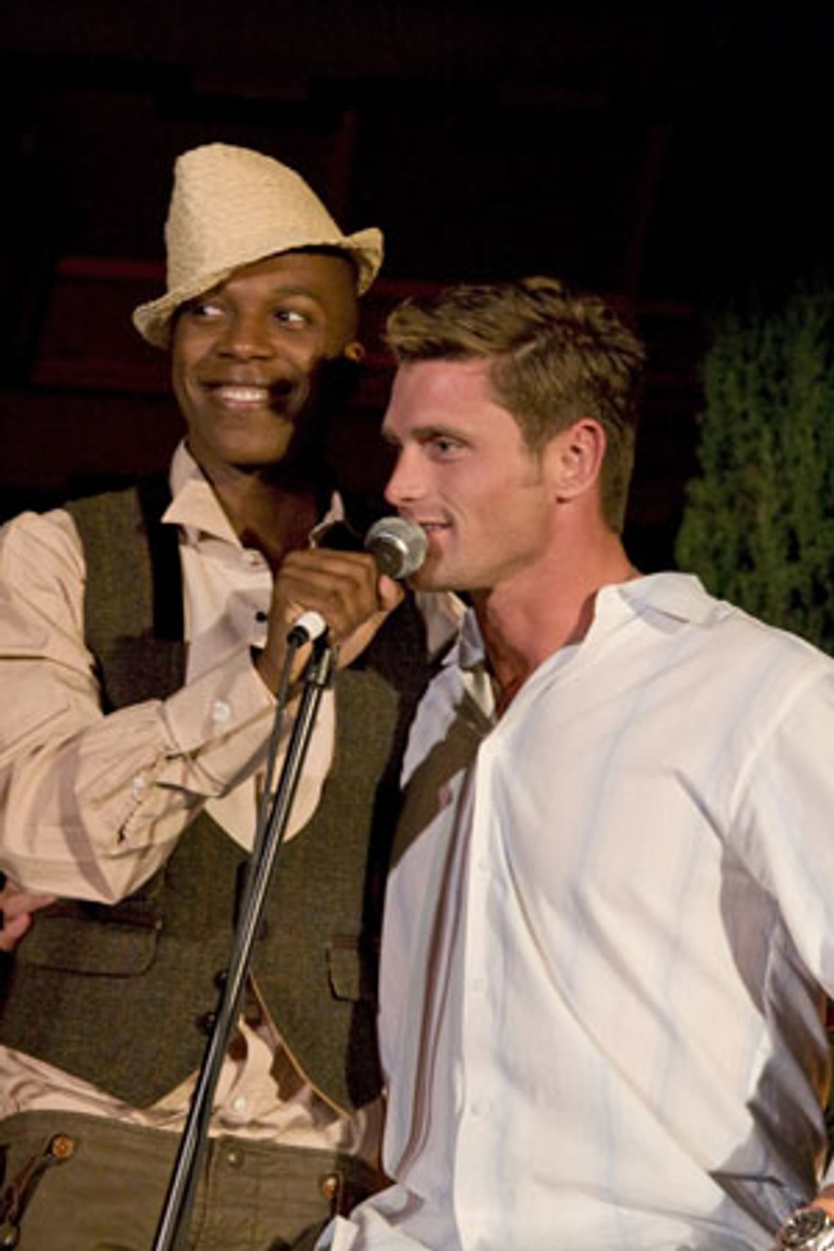 Leslie Odom Jr. and Reichen Lehmkuhl at 