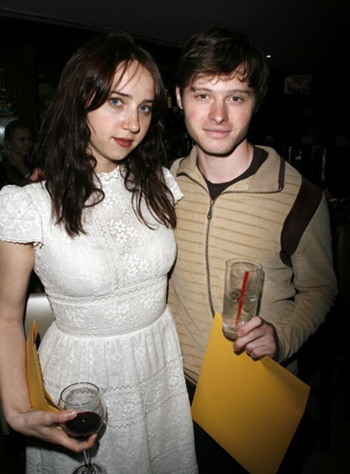 Zoe Kazan and Bobby Steggert at 