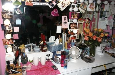 Laura Bell Bundy's dressing room at Legally Blonde
 Photo