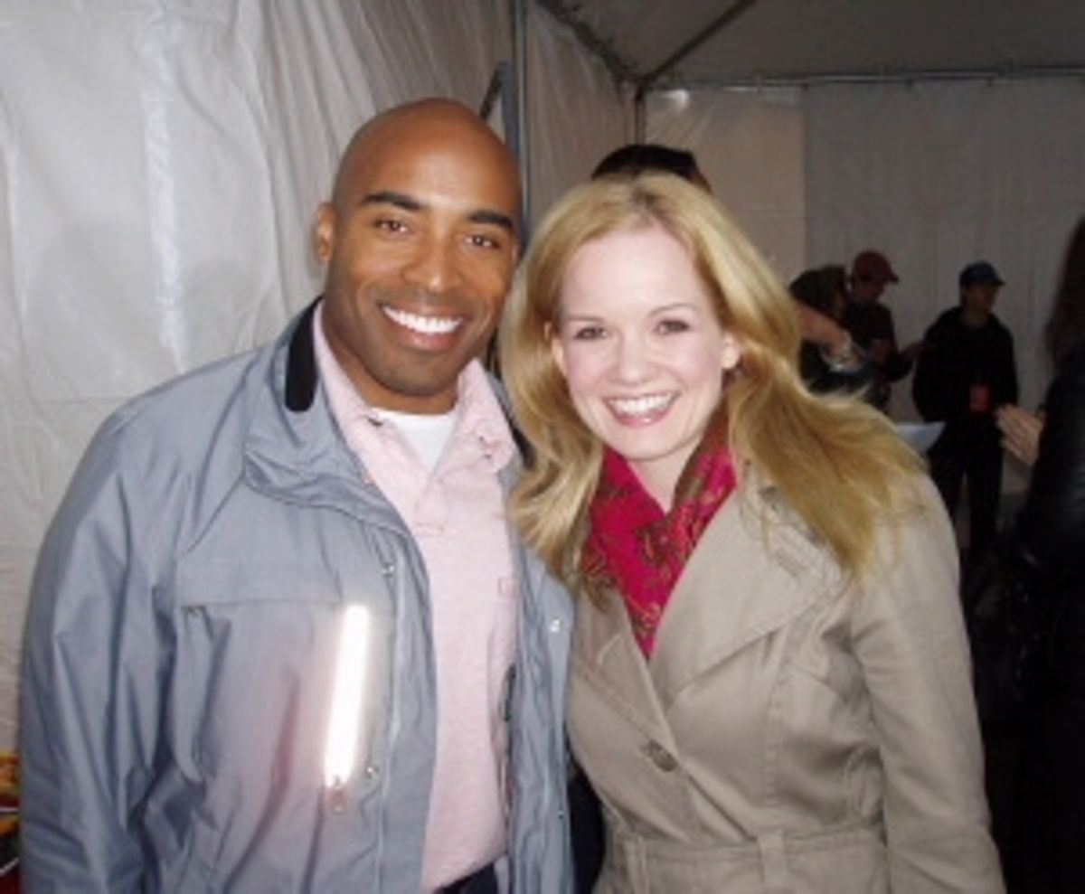 Tiki Barber and Becky Gulsvig at 