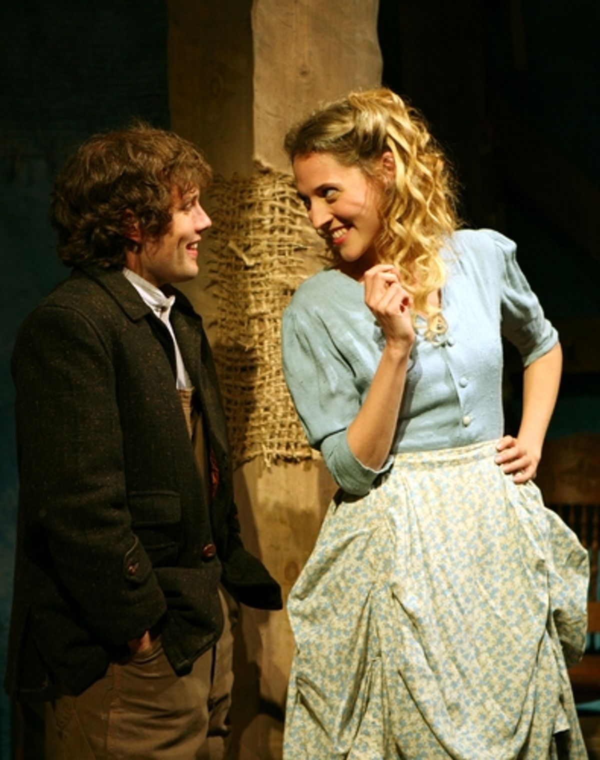 Michael Redfield (Jim) and Julia Motyka (Lena) in the Rubicon Theater's production of My Antonia. at 