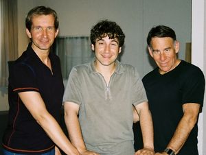 Stas' Kmiec' (choreographer), Scott Schwartz (play author and director), Stephen Schwartz (composer) @ BroadwayWorld Stas' Kmiec' (choreographer), Scott Schwartz (play author and director), Stephen Schw Photo