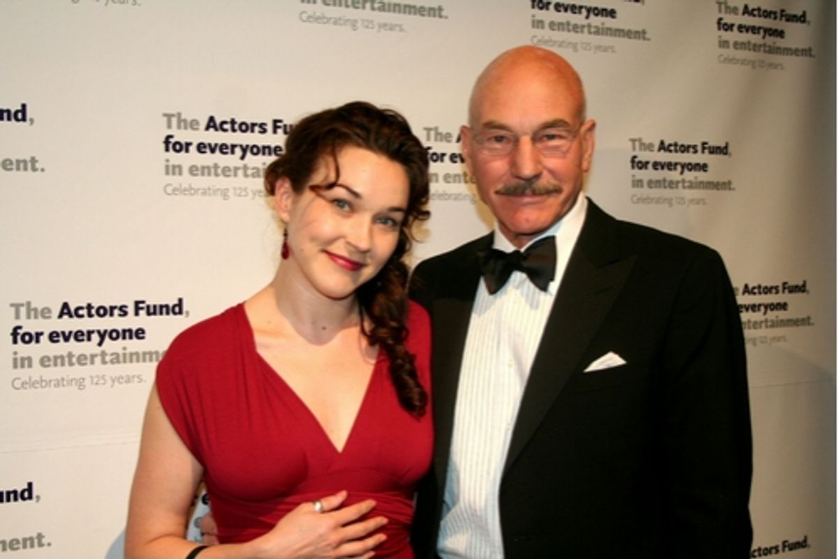 Sunny Ozell and Patrick Stewart at 