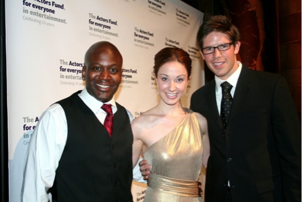 Tituss Burgess, Sierra Boggess and Frank DiLella
 at 