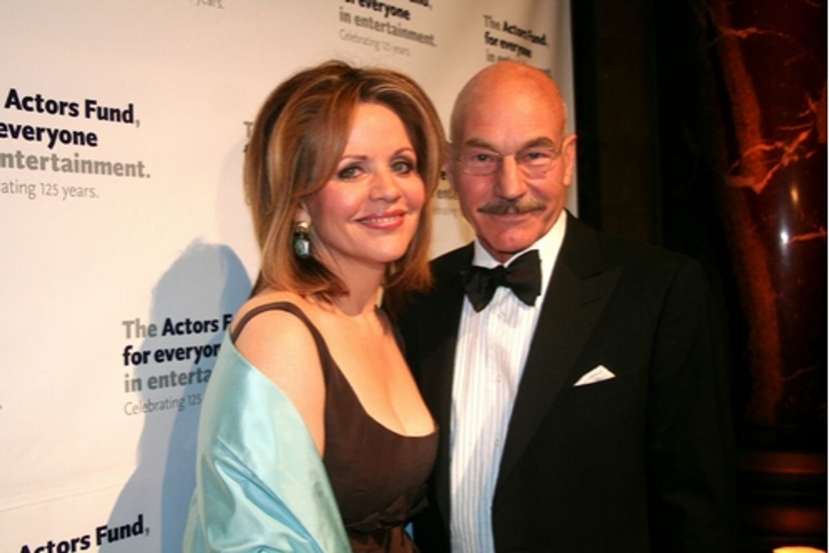 Honoree Renee Fleming (Internationally renowned Soprano) and Patrick Stewart  at 