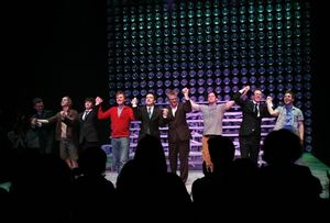 Adam Halpin, Steve Booth, Andrew C. Call, and Jesse JP Johnson with Nick Blaemire, James Gardiner, and Eric Schaeffer @ BroadwayWorld
Adam Halpin, Steve Booth, Andrew C. Call, and Jesse JP Johnson with Nick Blaemire, Photo