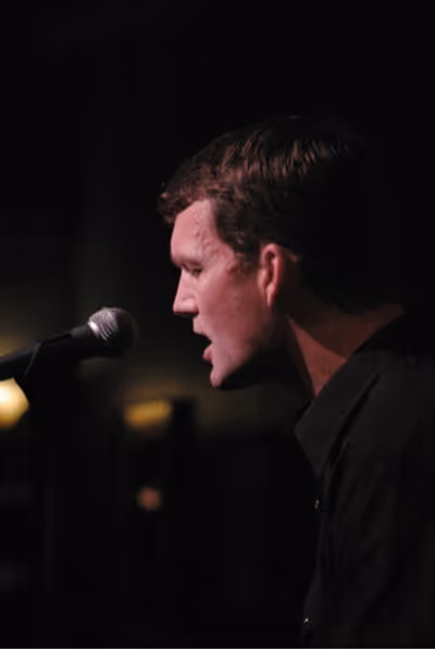 Jarrod Emick singing "Try"
 Photo