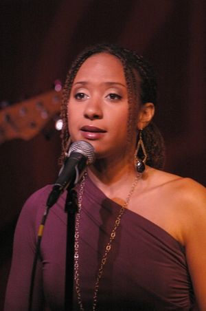 Tracie Thoms singing "Falling Apart"
 Photo