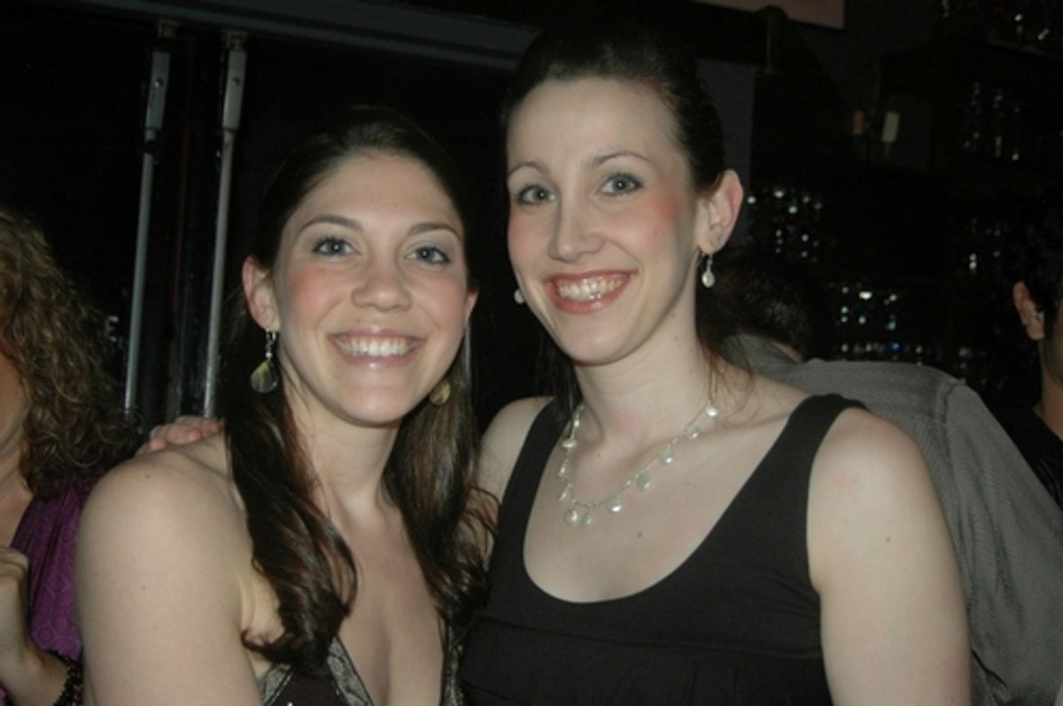 Addie McDaniel and Natalie Weiss at Jeremy Schonfeld 37 Notebooks at Birdland