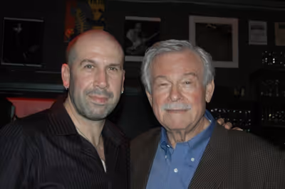 Jeremy Schonfeld and his dad Dr. Gus Schonfeld
 Photo