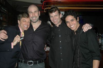 Jim Caruso, Jeremy Schonfeld, Jarrod Emick and Adam Jacobs
 Photo