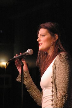 Kate Shindle singing "A Simple Plan"
 Photo