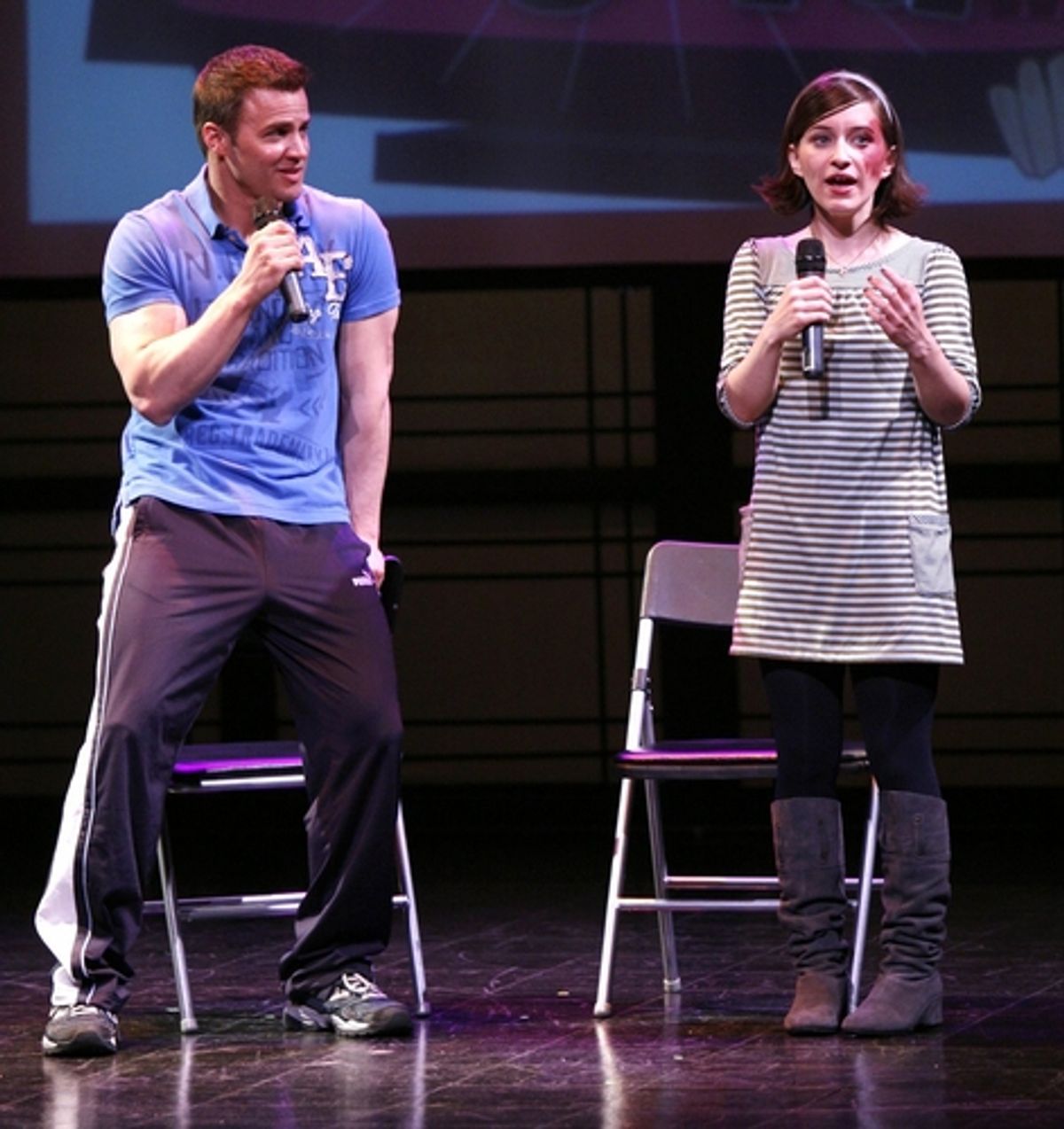 James Royce Edwards and Sandi Rosa ( WANDA'S WORLD ) 
 at 