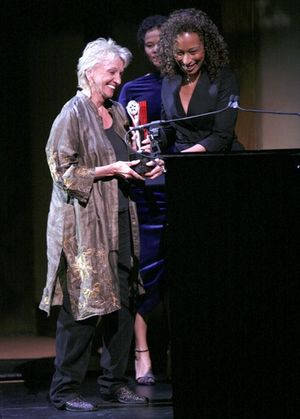 Elizabeth Franz ( THE PIANO TEACHER ) and Tamara Tunie Photo