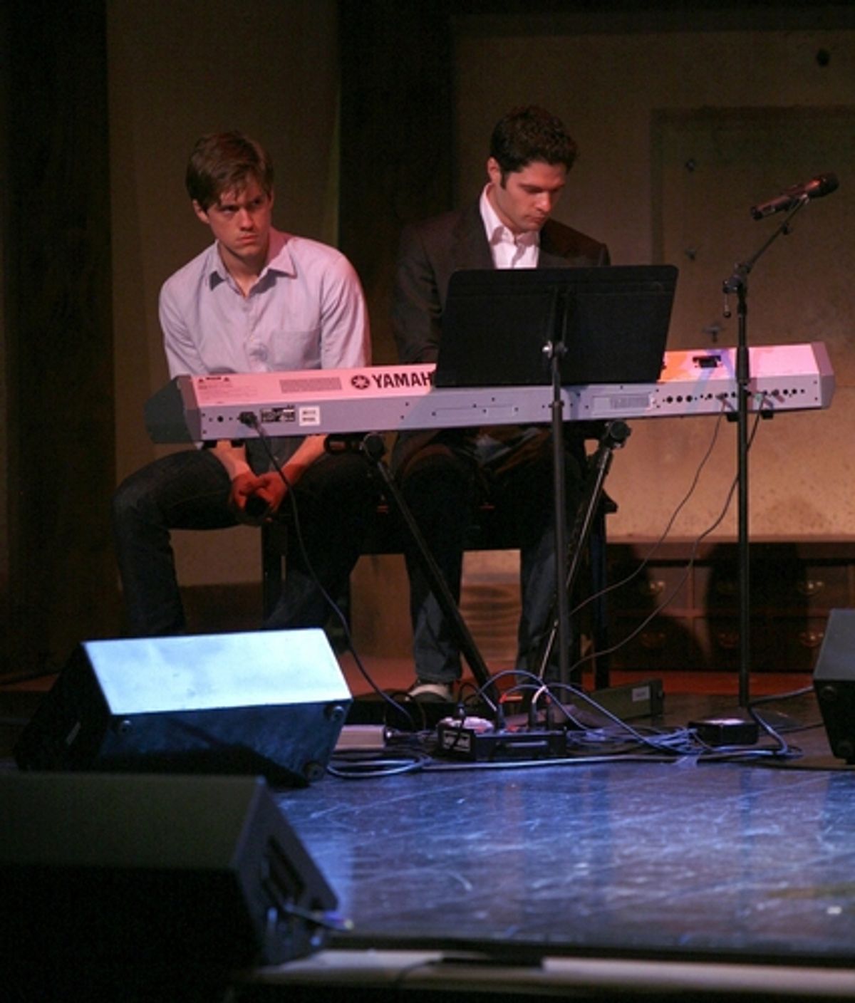Tom Kitt and Aaron Tveit ( NEXT TO NORMAL ) at 
