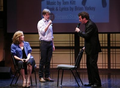 Aaron Tveit, and Alice Ripley, and Brian d'Arcy James ( NEXT TO NORMAL ) Photo