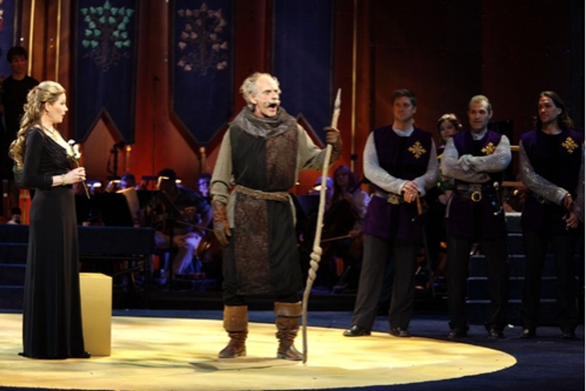 Christopher Lloyd and Marin Mazzie at Camelot