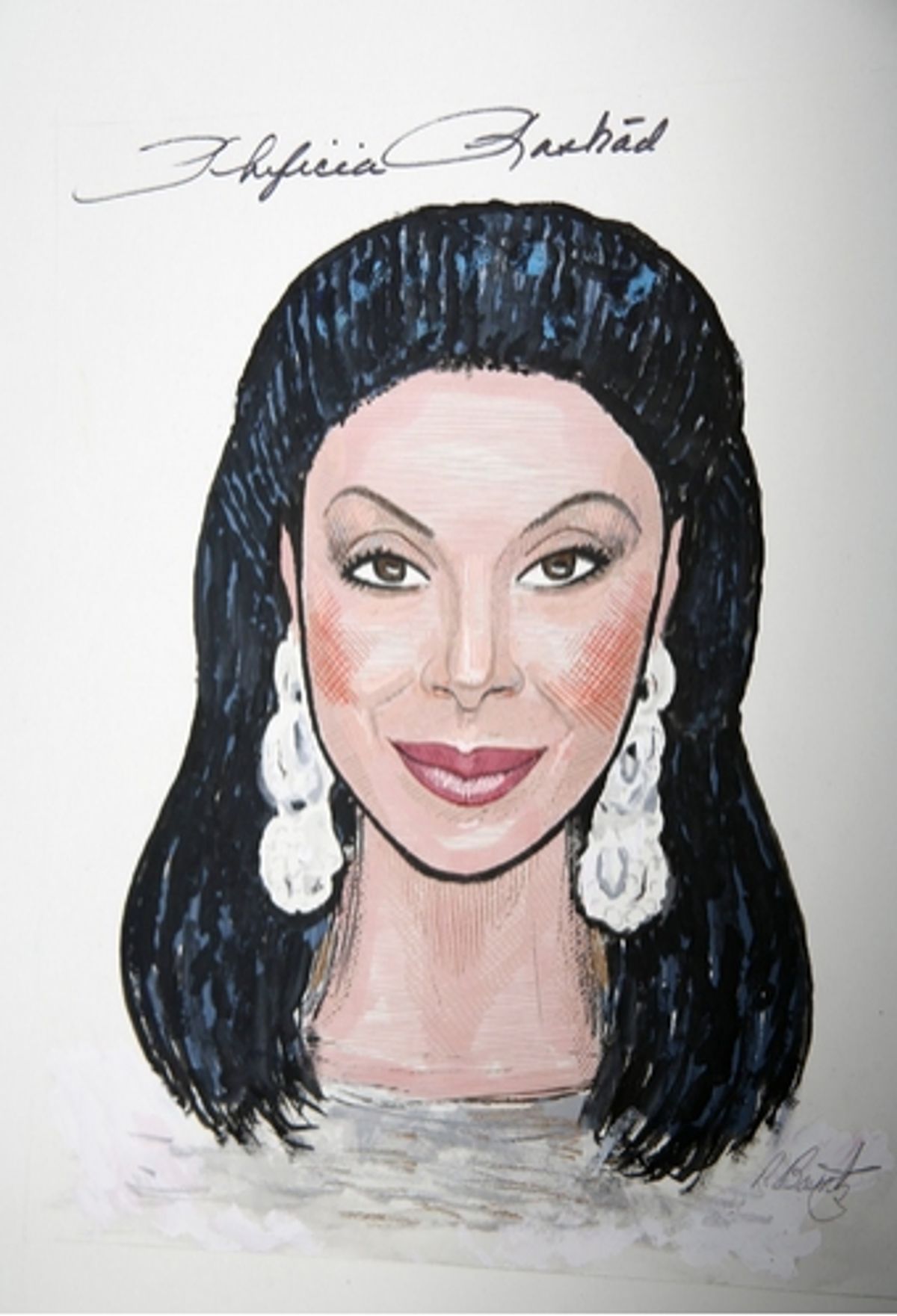 Phylicia Rashad's caricature
 at 