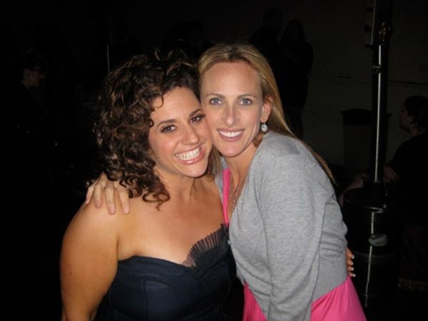 Marissa Jaret Winokur and Marlee Matlin at a party
 Photo