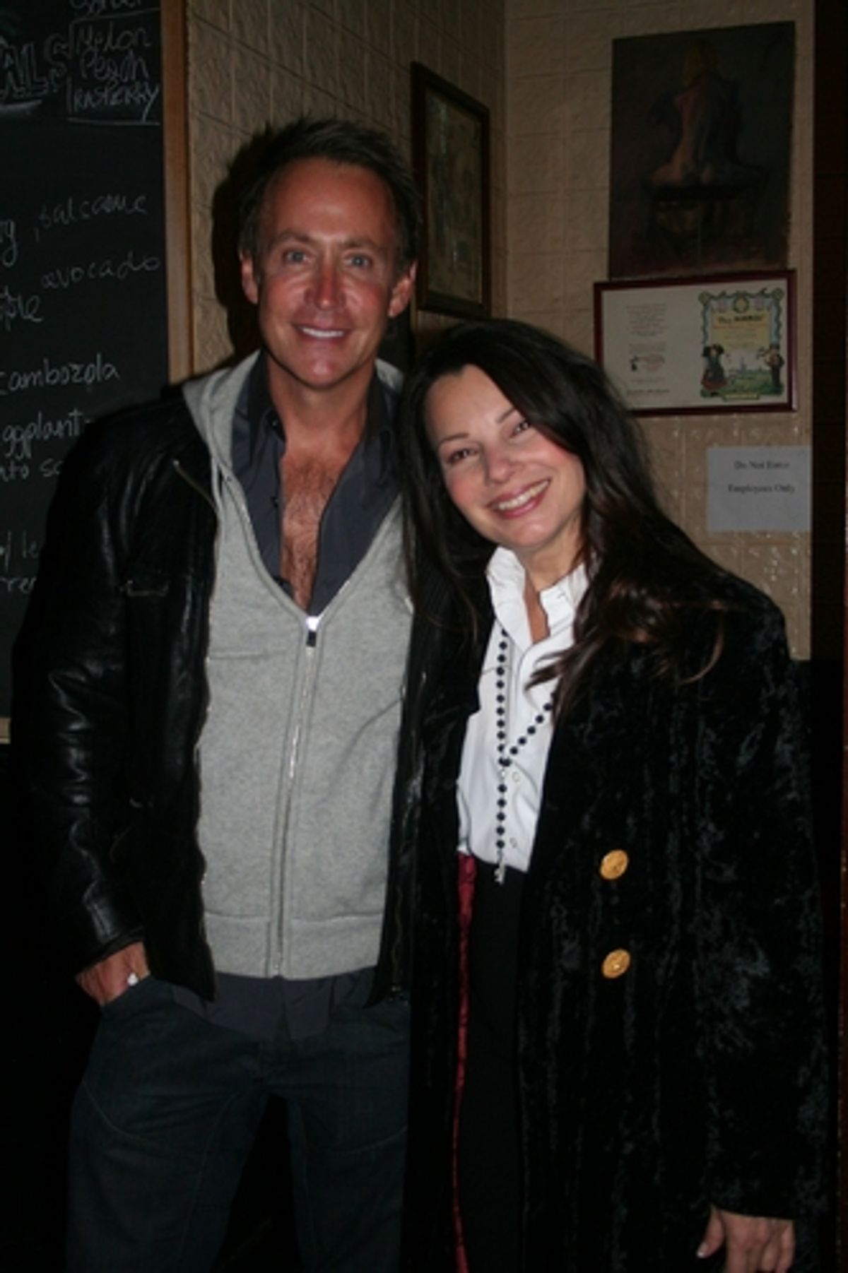 Peter Marc Jacobson and Fran Drescher at Encores! No, No Nanette's Final Performance