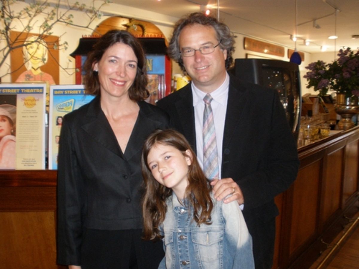 Arist Margaret Garrett with husband composer Bruce Wolosff at 