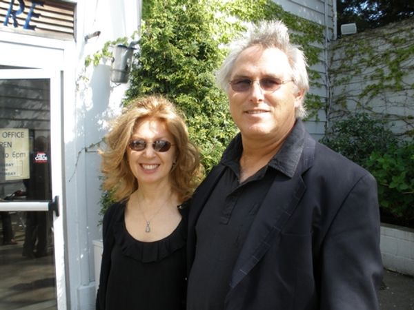 Artists April Gornik and Eric Fischl Photo