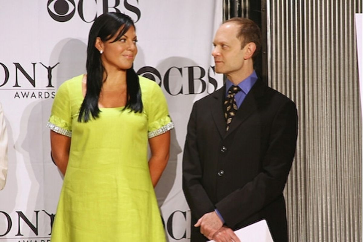 Sara Ramirez and David Hyde Pierce at Tony Award Nominations Announced