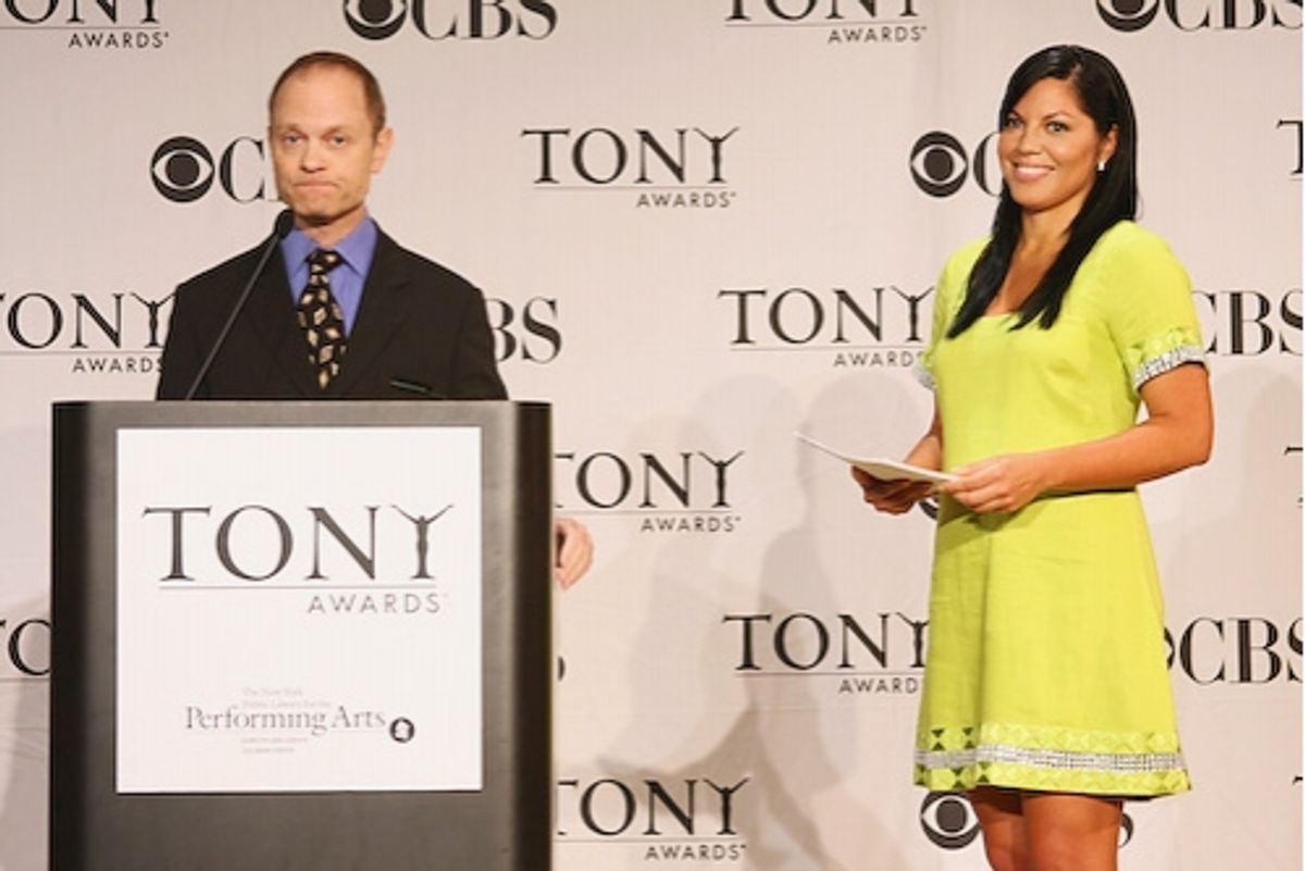 David Hyde Pierce and Sara Ramirez at Tony Award Nominations Announced