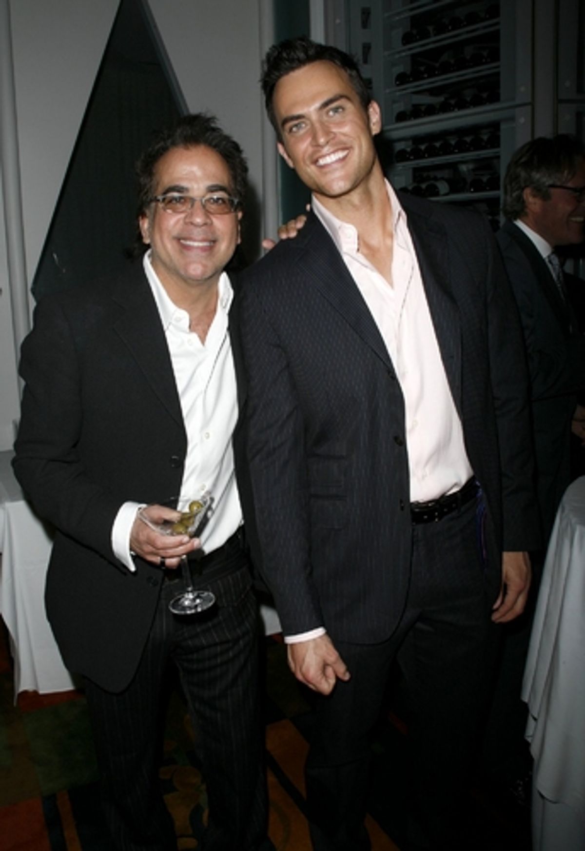 Richard Jay-Alexander and Cheyenne Jackson at  Book Party For 'Broadway Barks'