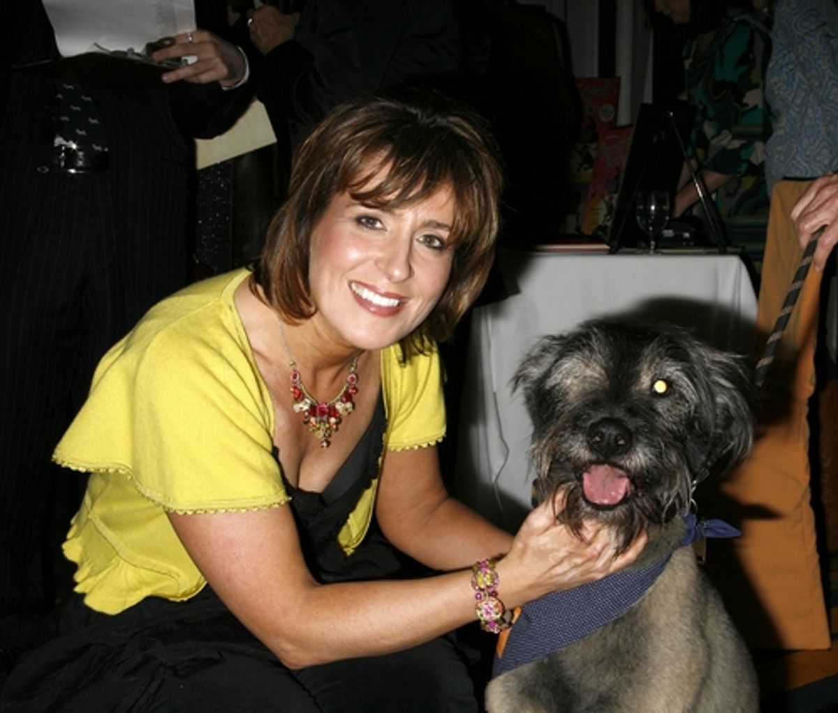 Illustrator Liz Murphy and Kramer at  Book Party For 'Broadway Barks'